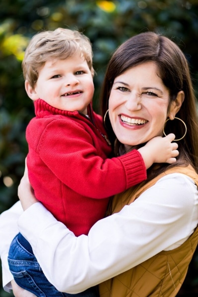 Lauren Hoffer and son Ben