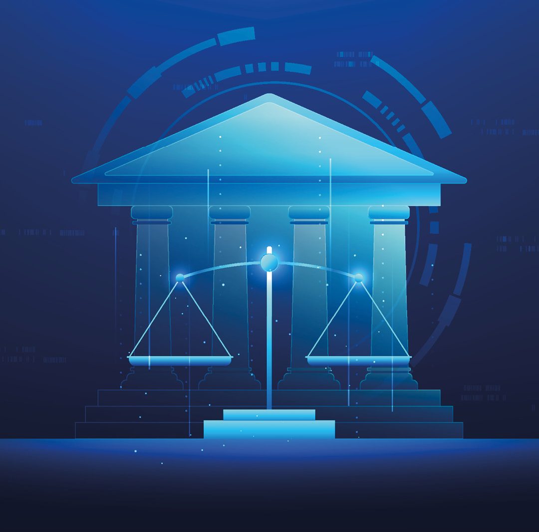an AI Justice Court Technology Concept