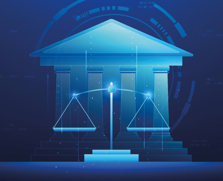 an AI Justice Court Technology Concept