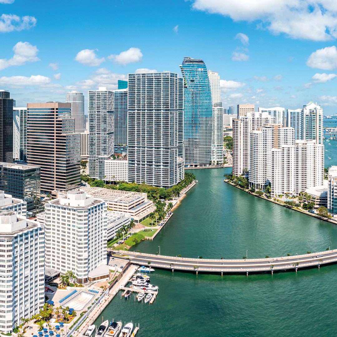 the Miami skyline