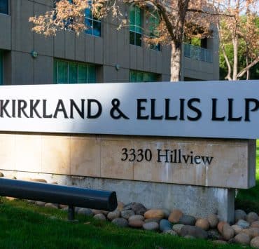 Kirkland & Ellis headquarters representing the law firm's $500 million investment in a proprietary artificial intelligence platform.