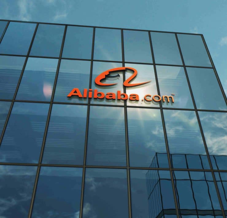 Alibaba headquarters representing national security regulation and multinational business strategy.