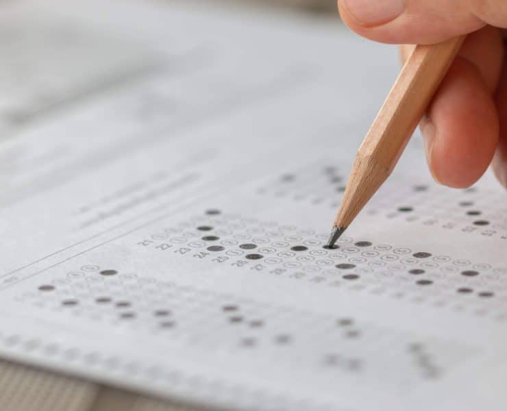 Bar exam test, representing the NextGen Bar Exam's emphasis on practical skills for future attorneys.