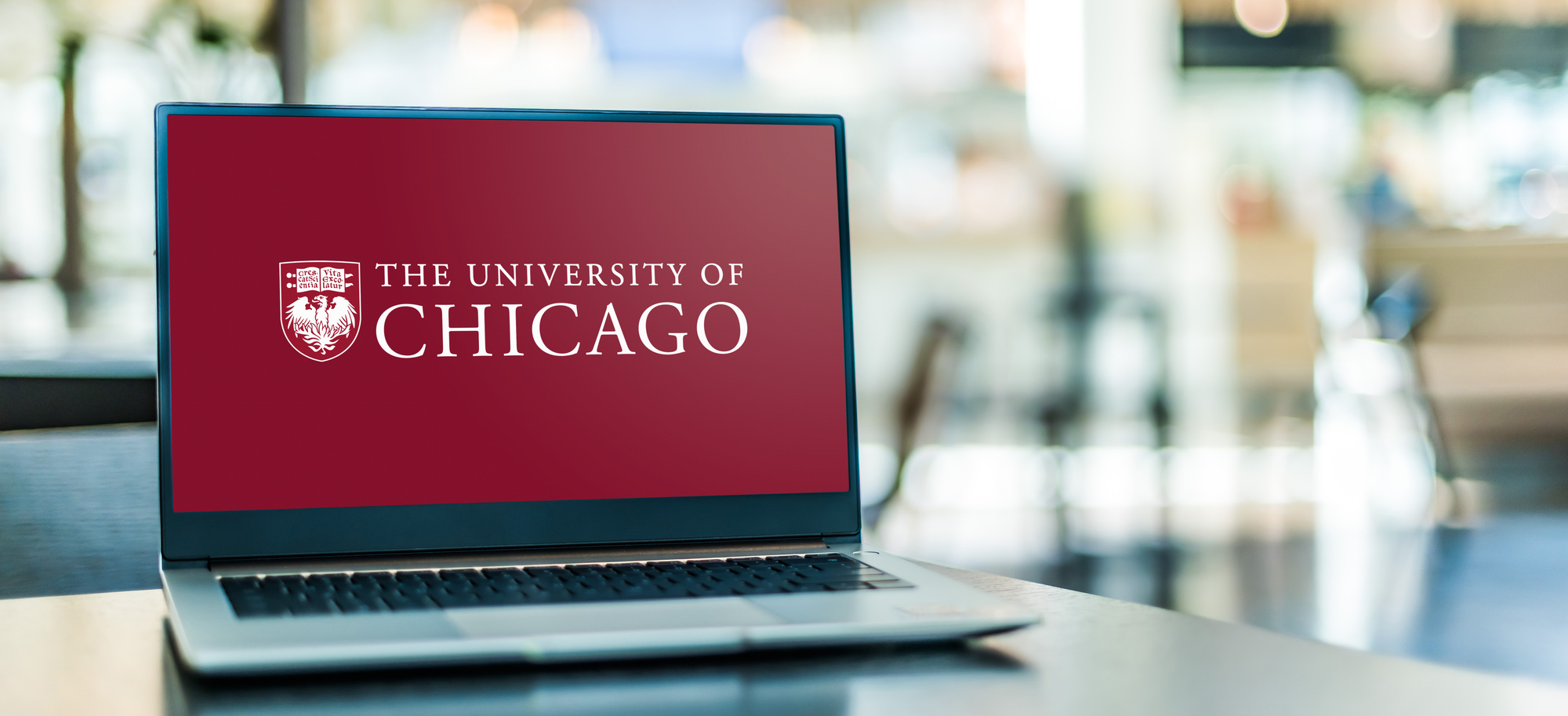 The University of Chicago graphics on a laptop as the college's law school moves to ban laptops from Law classrooms.