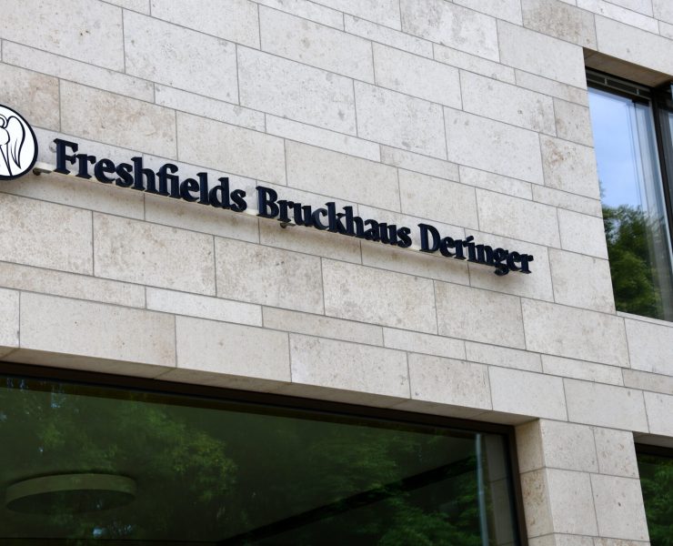 Freshfields office building as the law firm considers spinning off its AI technology division into a separate business.