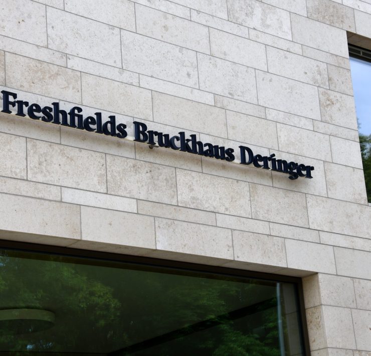 Freshfields office building as the law firm considers spinning off its AI technology division into a separate business.